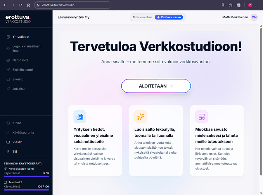 Verkkostudio esittely 1